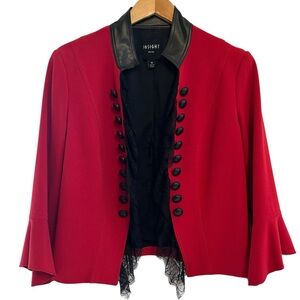 Vintage Insight NY Blazer Lace Trim Victorian Military Whimsy Goth Renaissance